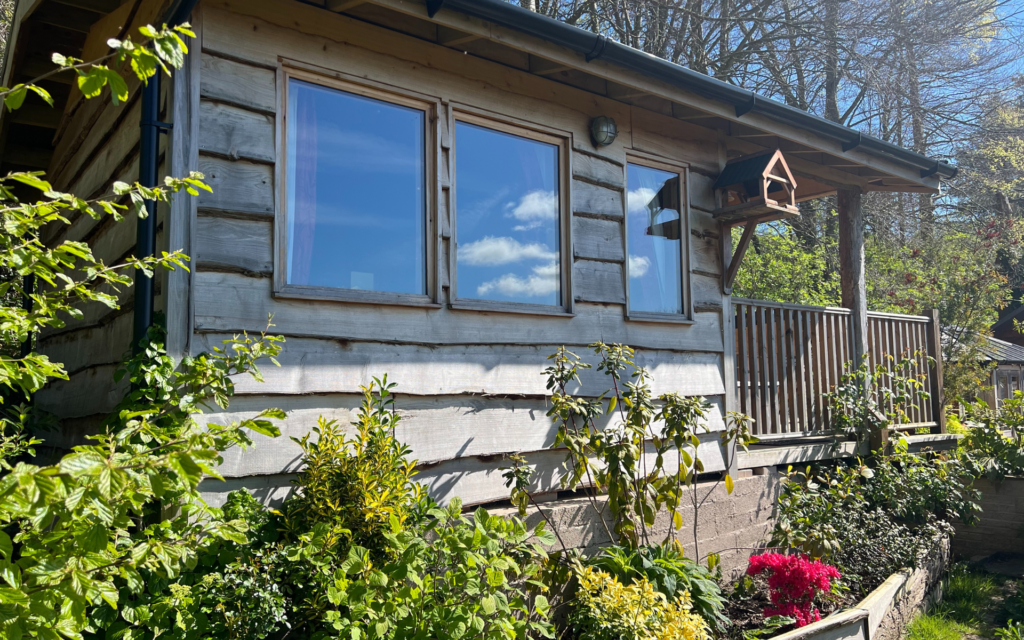 Outside the Chalet at Torside Health and Wellness