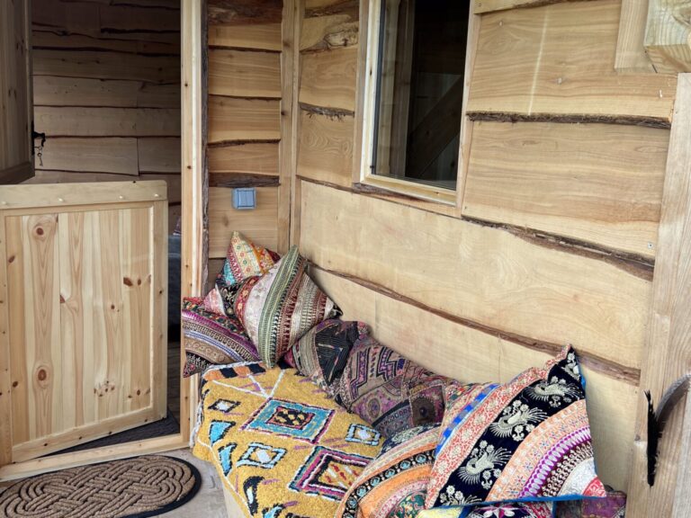 Outside the Chalet at Torside Health and Wellness Retreat