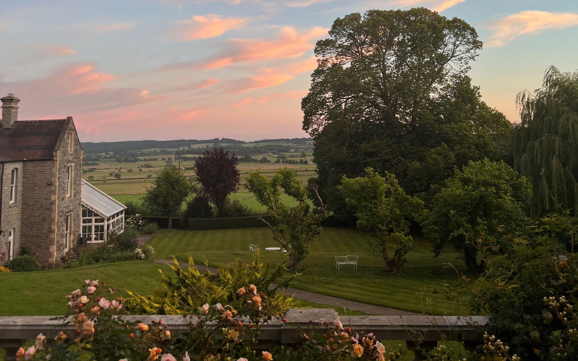 Sunset view at Torside Health and Wellness Retreat